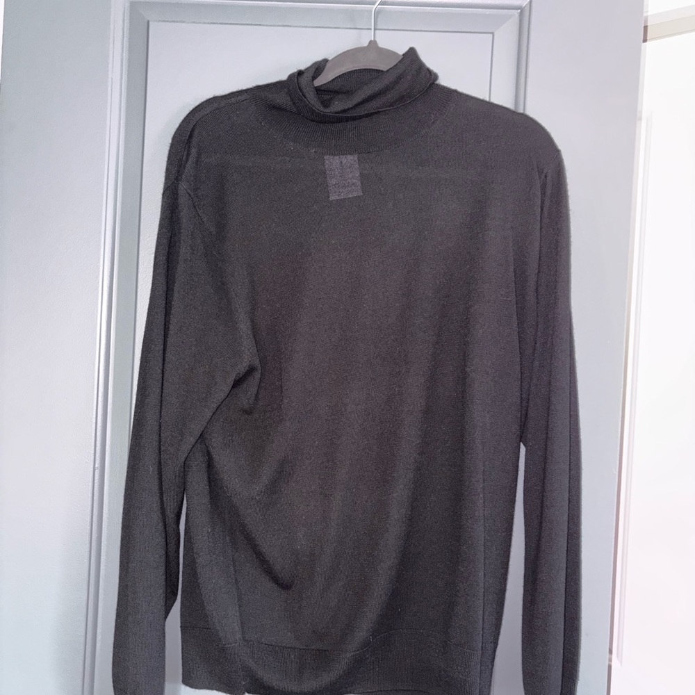 J. Crew Men's Black Turtleneck Sweater